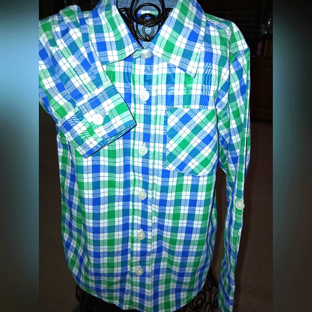 Baby GAP Plaid Dress Shirt, 5 Boys